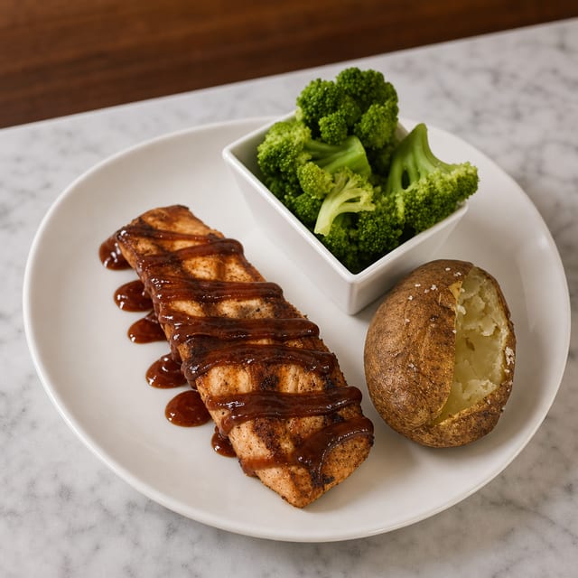 Grilled Salmon.